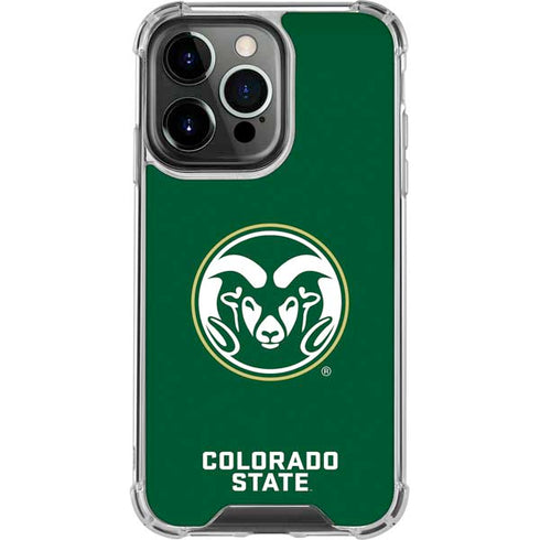 Colorado State University CSU Rams Logo iPhone 15 Pro Clear Case